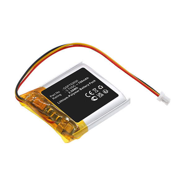 JBL GSP753030 accu (3.7 V, 700 mAh, 123accu huismerk) AJB00108 - 1