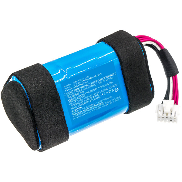 JBL Pulse 5 / GSP-1S3P-CH4D accu (3.7 V, 10200 mAh, 123accu huismerk) AJB00087 - 1