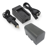 JVC BN-VF815 / BN-VF815U accu met single slot oplader (7.4 V, 1600 mAh, 123accu huismerk) AJV00092