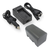 JVC BN-VF815 / BN-VF815U accu met single slot oplader (7.4 V, 1600 mAh, 123accu huismerk) AJV00092 - 1