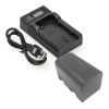 JVC BN-VF815 / BN-VF815U accu met single slot oplader USB-C (7.4 V, 1600 mAh, 123accu huismerk) AJV00094 - 1