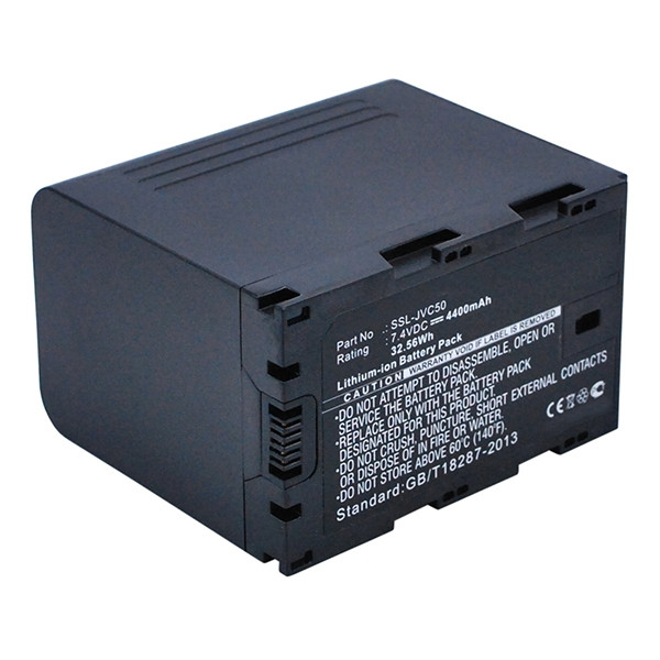 JVC SSL-JVC50 accu (7.4 V, 4400 mAh, 123accu huismerk)  AJV00060 - 1