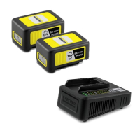 2 stuks: Kärcher Battery Power 18V / 24450350 / 18/50 accu's + snellader (18 V, 5.0 Ah, origineel) AKR00053 2 stuks: Kärcher Battery Power 18V / 24450350 / 18/50 accu's + snellader (18 V, 5.0 Ah, origineel) AKR00053