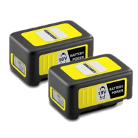 2 stuks: Kärcher Battery Power 18V / 24450350 / 18/50 accu's (18 V, 5.0 Ah, origineel) AKR00051 2 stuks: Kärcher Battery Power 18V / 24450350 / 18/50 accu's (18 V, 5.0 Ah, origineel) AKR00051