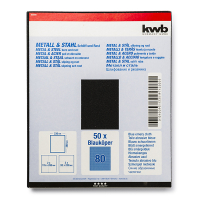 KWB Schuurvel K80 230mm x 280mm metaal & staal (50 vels, KWB)  ANB03485