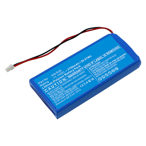 Kanomax KM R36 accu (2700 mAh, 123accu huismerk)  AKA00084 - 1