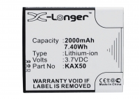 Kazam KAX50 / KLB200N289 / KAX50-XJFAL009330 accu (2000 mAh, 123accu huismerk)  AKA00016