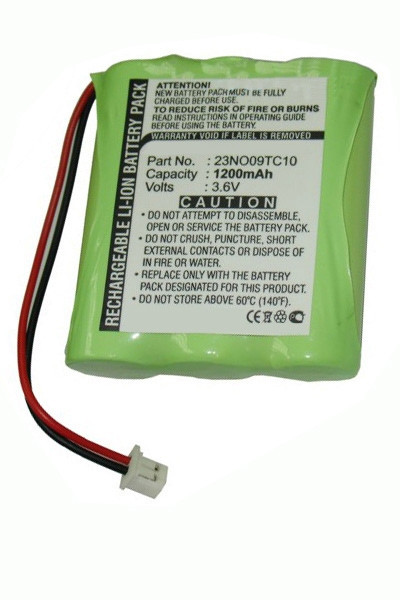 Kenwood 23NO09TC10 accu (1200 mAh, 123accu huismerk)  AKE00001 - 1