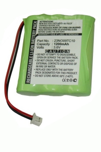 Kenwood 23NO09TC10 accu (1200 mAh, 123accu huismerk)  AKE00001