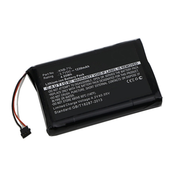 Kenwood KNB-71L accu (1230 mAh, 123accu huismerk)  AKE00027 - 1