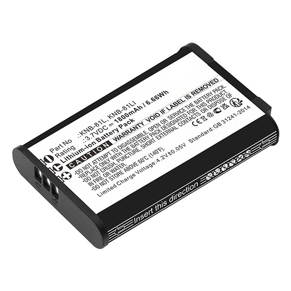 Kenwood KNB-81L / KNB-81LI accu (3.7 V, 1800 mAh, 123accu huismerk)  AKE00054 - 1