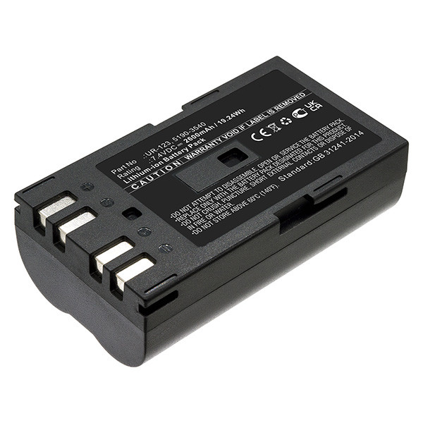Keysight U5752A / UR-123 / 5190-3540 accu (7.4 V, 2600 mAh, 123accu huismerk)  AKE00053 - 1