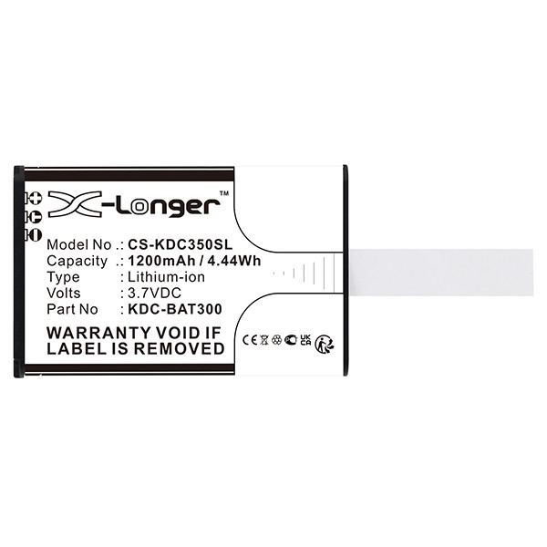Koamtac 699700 accu (3.7 V, 1200 mAh, 123accu huismerk) AKO00103 - 2