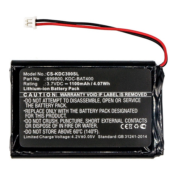 Koamtac 699800 / KDC-BAT400 / KDCSPB1200 accu (1100 mAh, 123accu huismerk) AKO00083 - 2