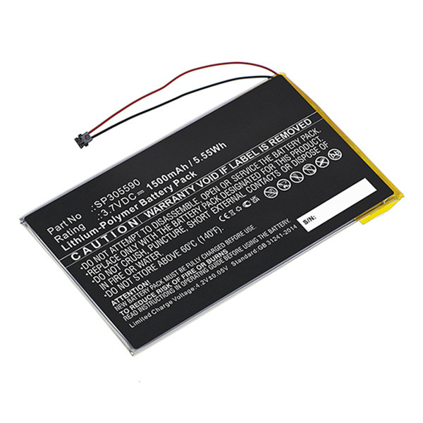 Kobo SP305590 accu (3.7 V, 1500 mAh, 123accu huismerk)  AKO00101 - 1