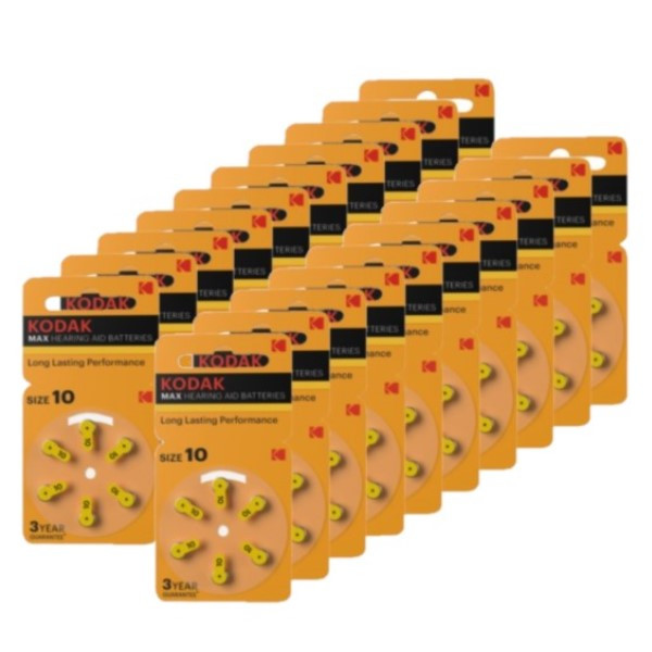 Kodak Max 10 / PR70 / Geel gehoorapparaat batterij 120 stuks  AKO00111 - 1