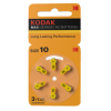 Kodak Max 10 / PR70 / Geel gehoorapparaat batterij 6 stuks  AKO00106