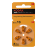 Kodak Max 13 / PR48 / Oranje gehoorapparaat batterij 6 stuks  AKO00110