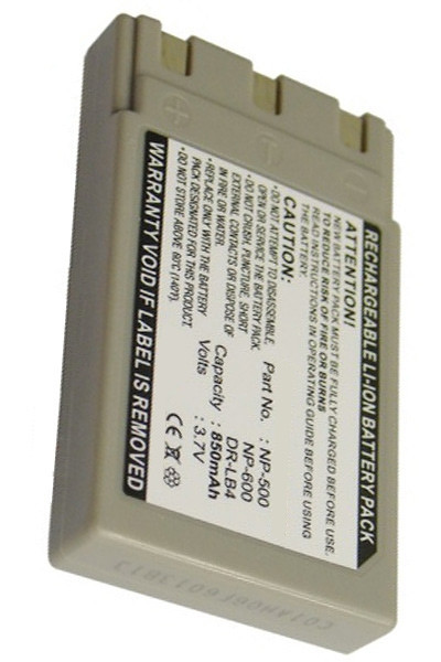 Konica DR-LB4 / NP-500 / NP-600 accu (850 mAh, 123accu huismerk)  AKO00031 - 1