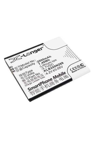 Konka PL-7T6 / KLB200N289 accu (2000 mAh, 123accu huismerk)  AKO00058 - 1
