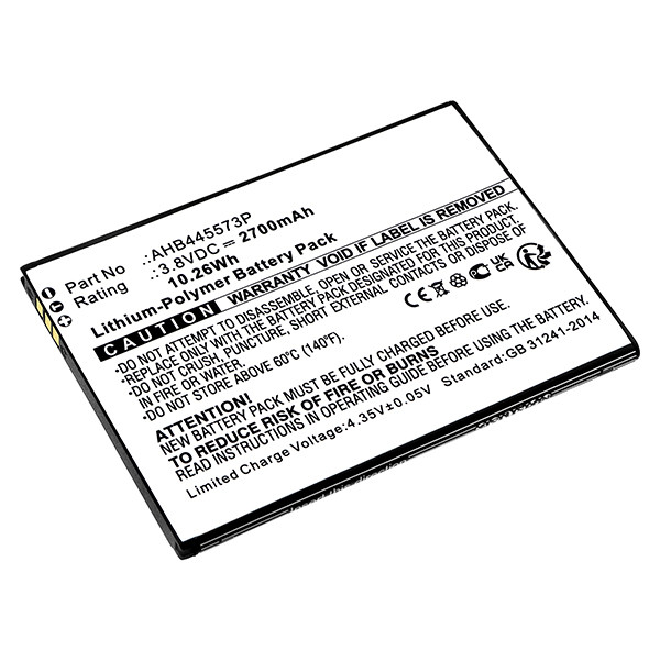 Konrow AHB445573P accu (2700 mAh, 123accu huismerk)  AKO00123 - 1