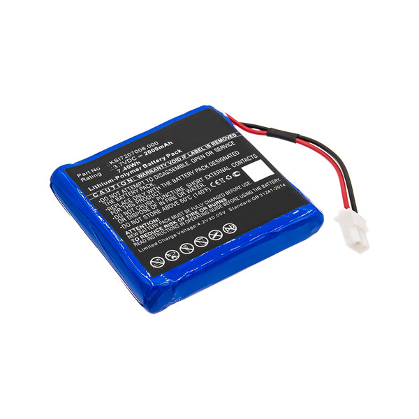 Ksenia KSI7207008.000 accu (3.7 V, 2000 mAh, 123accu huismerk) AKS00001 - 1