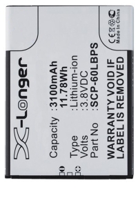 Kyocera SCP-60LBPS / 5AAXBT076GEA accu (3100 mAh, 123accu huismerk)  AKY00047