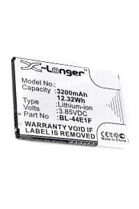 LG BL-44E1F / EAC63341101 / PAC63320502 accu (3200 mAh, 123accu huismerk)  ALG00365