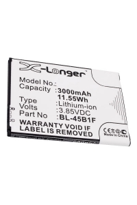 LG BL-45B1F / EAC63118201 accu (3000 mAh, 123accu huismerk)  ALG00342