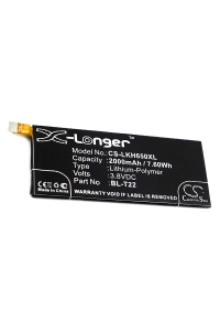 LG BL-T22 / EAC63158201 accu (2000 mAh, 123accu huismerk)  ALG00367