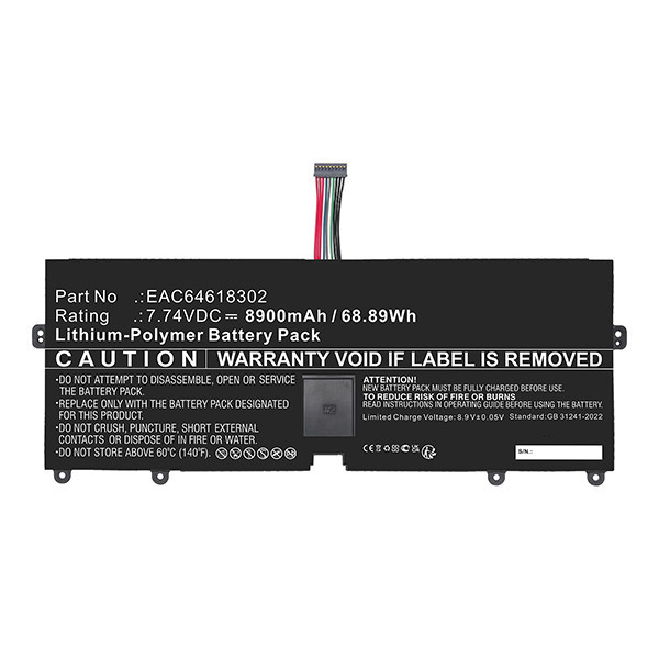 LG EAC64618302 /  LBV7227E accu (7.74 V, 8900 mAh, 123accu huismerk) ALG00482 - 3