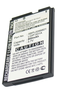 LG LGIP-531A / SBPL0088801 accu (800 mAh, 123accu huismerk)  ALG00007