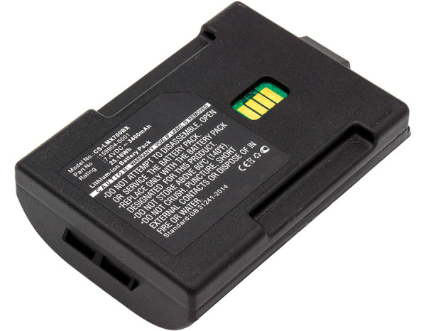LXE 159904-0001 / 163467-0001 accu (7.4 V, 3400 mAh, 123accu huismerk) ALX00009 - 1