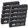 10 Stuks: Landport LP12-2.3 VRLA AGM Loodaccu's (12V, 2.3 Ah, T1 terminal)