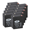 10 Stuks: Landport LP12-2.9 VRLA AGM Loodaccu's (12V 2.9 Ah, T1 terminal)