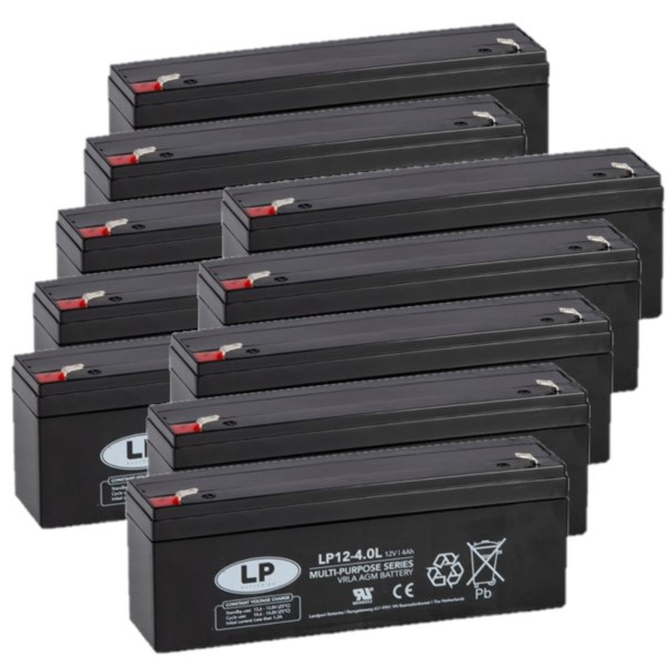 Landport 10 Stuks: Landport LP12-4.0L VRLA AGM Loodaccu's (12V, 4.0 Ah, T1 terminal)  ALA00475 - 1