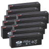 10 Stuks: Landport LP12-4.0L VRLA AGM Loodaccu's (12V, 4.0 Ah, T1 terminal)