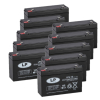 10 Stuks: Landport LP6-12 VRLA AGM Loodaccu's (6V, 12 Ah, T1 terminal) ALA00451 - 1