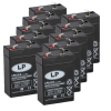 10 Stuks: Landport LP6-2.8 VRLA AGM Loodaccu's (6V, 2.8 Ah, T1 terminal) ALA00499 - 1