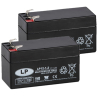 2 Stuks: Landport LP12-1.2 VRLA AGM Loodaccu's (12V, 1.2 Ah, T1 terminal)