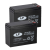 2 Stuks: Landport LP12-10H VRLA AGM Loodaccu's (12V, 10 Ah, T2 terminal)