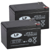 2 Stuks: Landport LP12-12 VRLA AGM Loodaccu's (12V, 12 Ah, T2 terminal)