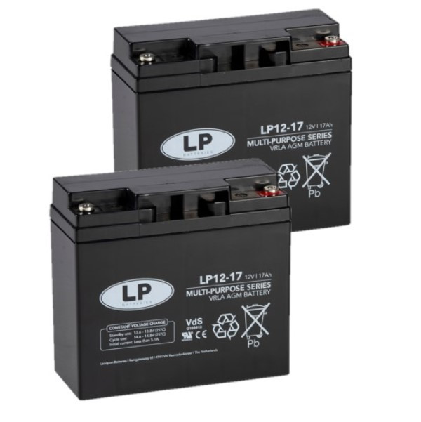 2 Stuks: Landport LP12-18 VRLA AGM Loodaccu's (12V, 18 Ah, T12 terminal) ALA00422 - 1