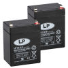 2 Stuks: Landport LP12-2.9 VRLA AGM Loodaccu's (12V 2.9 Ah, T1 terminal)