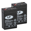 2 Stuks: Landport LP6-2.8 VRLA AGM Loodaccu's (6V, 2.8 Ah, T1 terminal) ALA00472 - 1