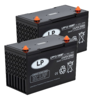 2 stuks: Landport LFP12.8-100BT Smart Lithium accu's (12.8V, 100Ah, 1280Wh, LiFePO4) ALA00555