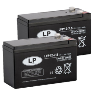 2 stuks: Landport LFP12.8-7.5 Lithium accu's (12.8V, 7.5Ah, 96Wh, LiFePO4) ALA00550