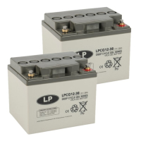 2 stuks: Landport LPCG12-38 Deep Cycle Gel accu's (12V, 38 Ah, T6 terminal) ALA00545