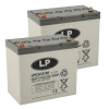 2 stuks: Landport LPCG12-50 Deep Cycle Gel accu's (12V, 50 Ah, T6 terminal) ALA00546 - 1
