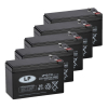 5 Stuks: Landport LP12-7.0 VRLA AGM Loodaccu's (12V, 7.0 Ah, T2 terminal)